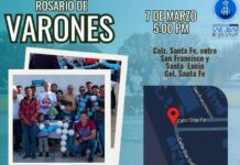 Buscan fortalecer la fe familiar con rosario para varones en Ramos Arizpe