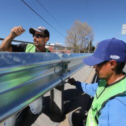 Intensifica Javier Díaz trabajos de reparación de parapetos