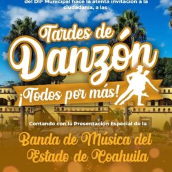  Invitan a disfrutar las “Tardes de Danzón” en la Plaza Principal de Ramos Arizpe