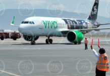 Llega al aeropuerto Plan de Guadalupe primer vuelo directo de Viva Aerobús proveniente de Cancún