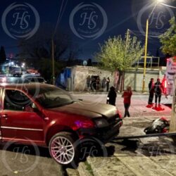 Muere hombre tras aparatoso choque en la colonia Chamizal en Saltillo