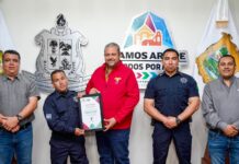 Reconoce Tomás Gutiérrez a policías por su compromiso y vocación