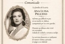 Falleció Ana Luisa Peluffo, leyenda de la época de oro del cine mexicano
