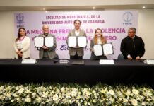 Firman UA de C y la Fiscalía de las Mujeres y la Niñez la Alianza de Colaboración para la Atención de Mujeres Víctimas de Violencia