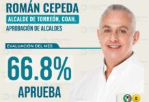 Román Cepeda encabeza aprobación ciudadana en Coahuila durante febrero