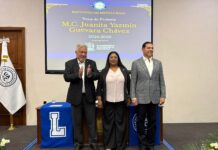 Toma protesta rector de la UA de C a la directora de la Facultad de Metalurgia y al presidente de la Academia de Directores de la Unidad Norte