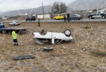 Aparatosa volcadura deja un joven sin vida y dos lesionados en la carretera 57