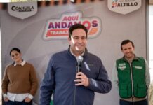 Arranca Javier Díaz más obras sociales en Saltillo