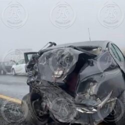 Carambola en la carretera 57 deja cinco lesionados y caos vial en Arteaga