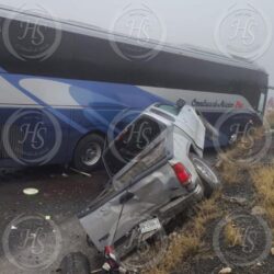 Carambola en la carretera 57 deja cinco lesionados y caos vial en Arteaga1