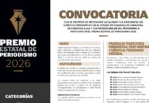 Convoca Gobierno de Coahuila al Premio Estatal de Periodismo 2026