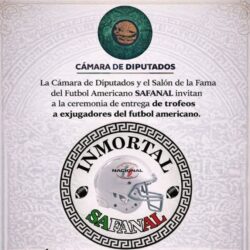 Inmortalizarán en el Salón de la Fama del Fútbol Americano de México al ingeniero Saúl Sánchez Servín