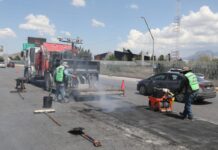 Intensifica Javier Díaz rehabilitación de calles al sur de Saltillo