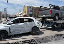 Muere mujer tras aparatoso accidente en el Centro de Saltillo