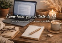 Cómo hacer que un texto de IA suene más natural sin cambiar el sentido