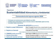 Cursa el Posgrado en Sustentabilidad Alimentaria con enfoque ambiental que ofrece la UA de C