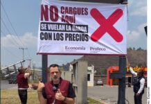 Defiende Profeco lonas para exhibir gasolineras caras