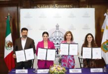 Firman convenio por el fortalecimiento de leyes en favor de la mujer