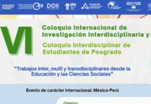 Invita UA de C a participar en el VI Coloquio Internacional de Investigación Interdisciplinaria y Coloquio Interdisciplinar de Estudiantes de Posgrado
