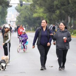 Aprovechan buen clima y asisten a la Ruta Recreativa