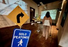 Arte y movilidad; estudiantes de la UAdeC visibilizan retos del peatón en Saltillo