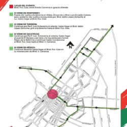 Considere cierres viales este domingo por la 21K Coahuila 20261
