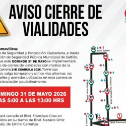 Implementará Comisaría operativo especial de vialidad por actividades del 21K Coahuila 2026