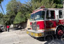 Le prenden fuego a barda de la Casa del Sacerdote en Saltillo; no hay heridos