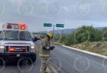 Muere conductor tras brutal choque frontal contra tráiler en la carretera Saltillo-Zacatecas