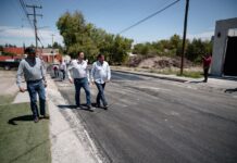 Supervisan obras de repavimentación en Lomas de Lourdes