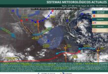 Coahuila mantiene alerta por lluvias fuertes, vientos intensos y posible formación de torbellinos