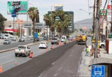 Continúa municipio de Saltillo trabajos de rehabilitación en lateral del periférico LEA