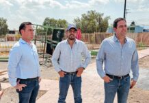 Supervisan rehabilitación de plaza pública en Satélite Sur
