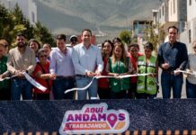 Entrega Javier Díaz obra de pavimentación en Nuevo Mirasierra
