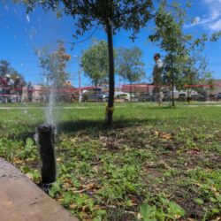 Entrega Javier rehabilitación de plaza de San Juan de la Vaquería
