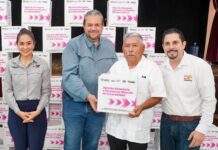 Entregan Estado y Ramos Arizpe 220 canastas alimentarias a adultos mayores