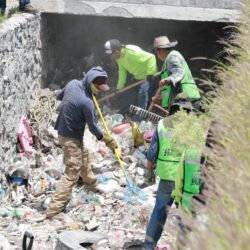 Intensifica Javier Díaz jornada de limpieza de arroyos