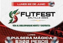 Invita FUTFEST Saltillo 2026 a las familias a disfrutar de un lunes de fútbol y diversión