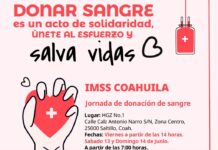 Invita HGZ No. 1 del IMSS en Saltillo a jornada de donación altruista de sangre
