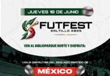 Invitan a disfrutar el segundo partido de México en el FUTFEST Saltillo 2026