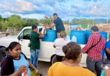 Llevan apoyo de agua potable a familias del ejido San José de los Nuncio
