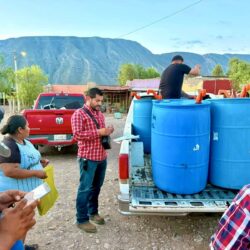 Llevan apoyo de agua potable a familias del ejido San José de los Nuncio2