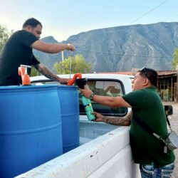 Llevan apoyo de agua potable a familias del ejido San José de los Nuncio4