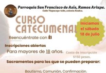 Parroquia San Francisco de Asís abre inscripciones para Curso Catecumenal dirigido a mayores de 18 años