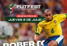 Próximo jueves, la visita de Roberto Carlos al FutFest Saltillo 2026