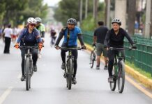 Saltillenses disfrutan en familia la Ruta Recreativa