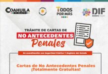 Sin costo, DIF Ramos Arizpe entregará Cartas de No Antecedentes Penales