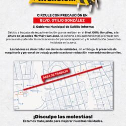 Tome precauciones, se rehabilita un tramo en avenida Otilio González3