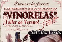 Alista el pintor Luis Fernando Valdés taller de “Vinorelas” para este verano en Saltillo