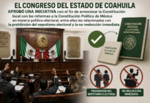 Aprueba Congreso de Coahuila armonización constitucional en materia político-electoral